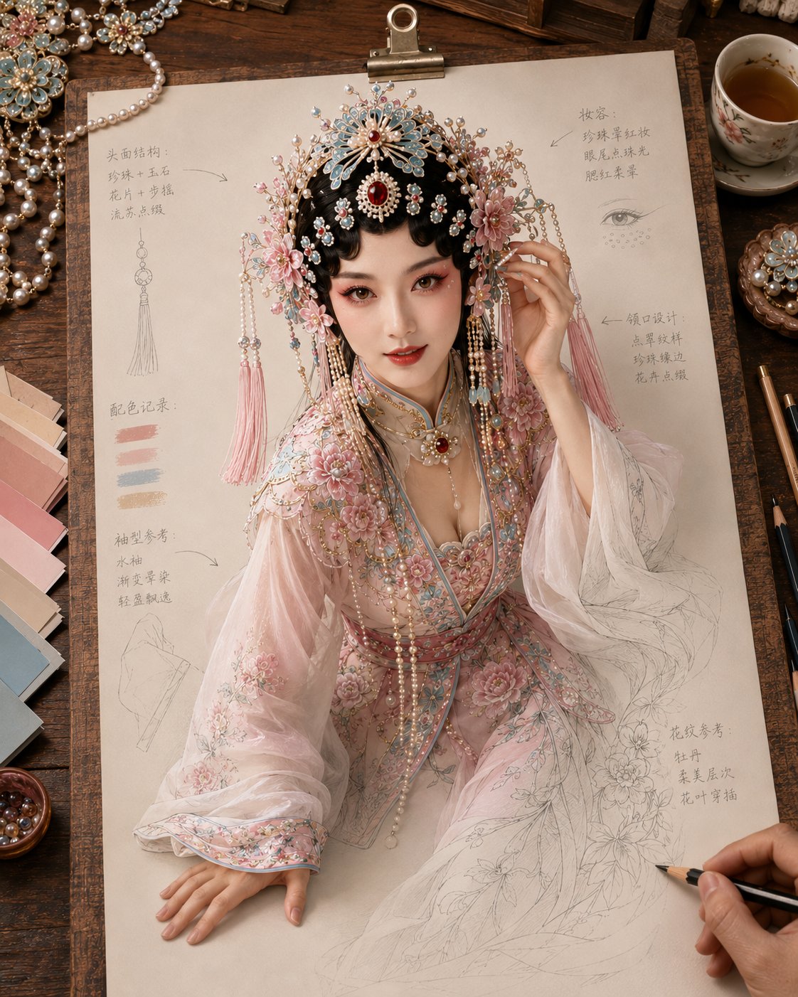 纸上成真 · 戏韵妆造稿