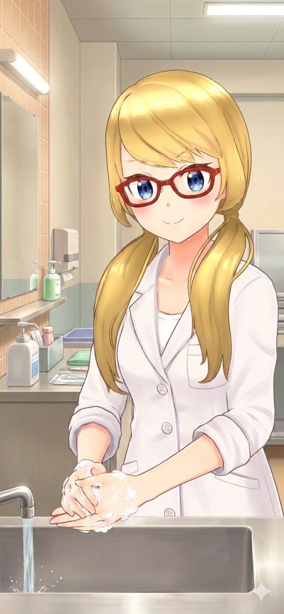Good morning. Today is handwashing day. Haven’t you been slacking 1